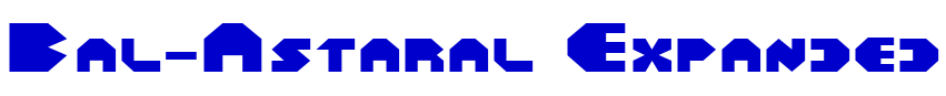 Bal-Astaral Expanded font